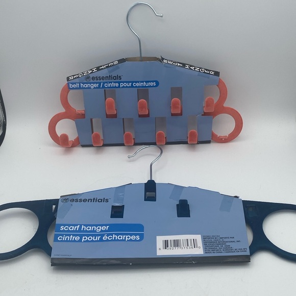 Essentials scarf and belt hanger’s velvet fabric closet organization dorm NWT - Picture 1 of 6